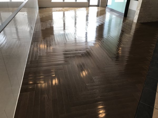 超耐久フロアコーティング 施工後 マンションエントランス