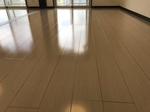 超耐久フロアコーティング 施工後 マンション床