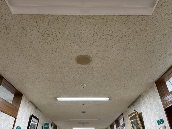 特殊カビ処理 施工後 総合病院通路
