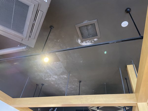 特殊カビ処理 施工前 外食チェーン天井