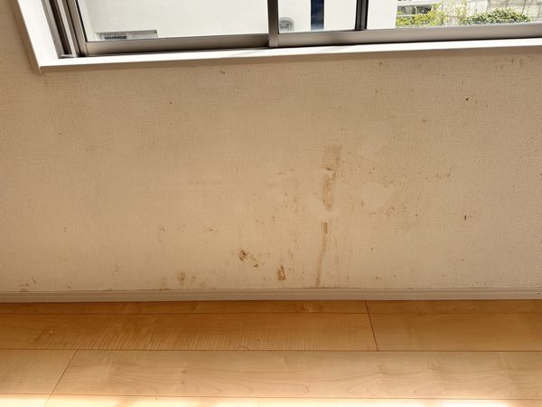 壁紙美ら染色 施工前 壁面