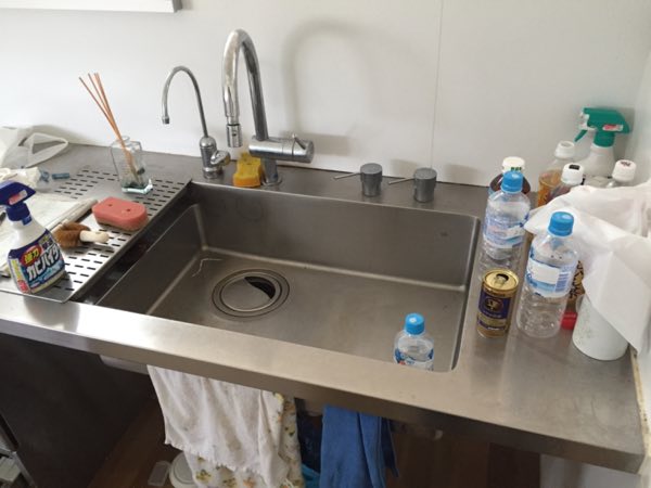 水廻り再生コーティング 施工前 キッチン・シンク
