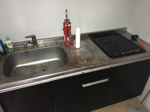 水廻り再生コーティング 施工前 キッチン